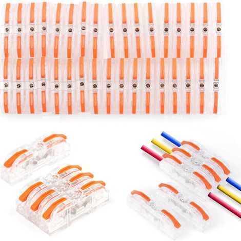 Kabelverbinder Set LT 211 transparent Spleißset Drahtverbindung 0,08 4,0 mm² Für Elektriker und Installateure Transparent Kompakt 34 teilig (1/5)