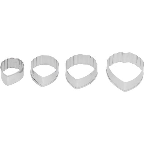 Set mit 4 Pfingstrosen-Ausstechformen für Fondant, Kuchen, Kekse, Plätzchen, DIY-Gebäckformen (1/5)