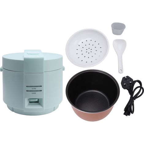 Cuiseur à riz électrique 900W, 5L, multifonction, commande par bouton, revêtement antiadhésif, autocuiseur, prise UK 220V, bleu (1/5)