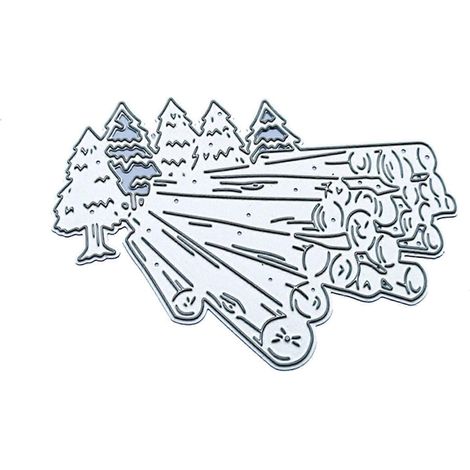 Stanzformen für Holz und Metall mit Waldmotiv, Prägeschablone, DIY-Scrapbooking-Vorlage