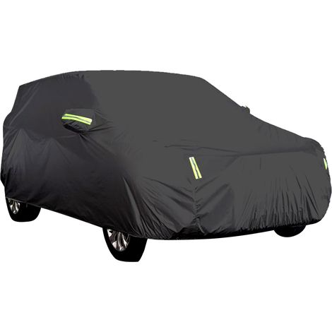 Housse de voiture complète avec bande réfléchissante, protection solaire, anti-poussière et imperméable, résistante aux UV et aux rayures, pour voiture d'affaires 4X4/SUV (1/5)