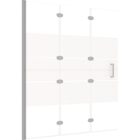 Cabine de douche pliable paroi de baignoire paroi de douche cabine de baignoire salle de bain maison intérieur ESG 120 x 140 cm blanc (1/5)
