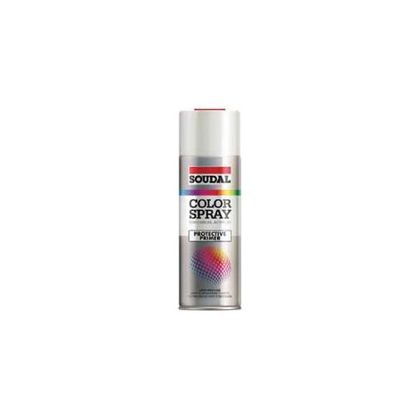 COLOR SPRAY PROTECTIVE PRIMER ANTIRUGGINE SPRAY- - ml.400 - grigio (155598) - 6 pezzi SOUDAL