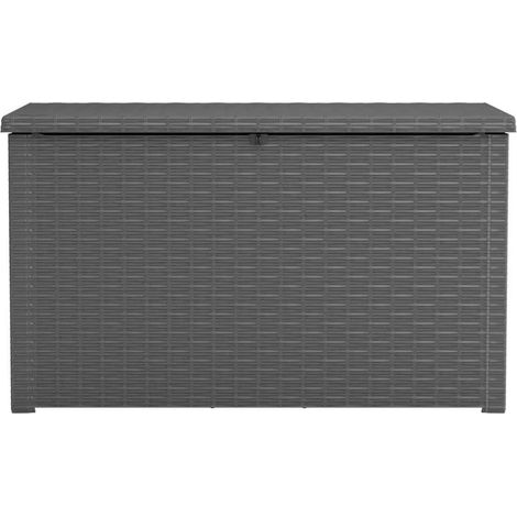 KETER SKRZYNIA OGRODOWA JAVA BOX RATTAN 870 L / GRAFITOWA