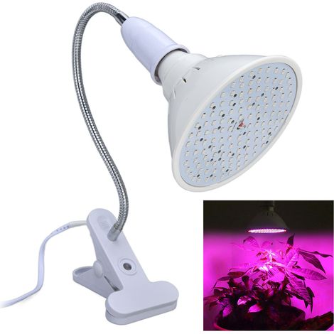 LED-Pflanzenlampe mit 126 LEDs, 360° drehbar, Tischklemme für Zimmerpflanzen, europäischer Standard. (1/5)