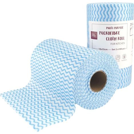 Rolls of Wipes, 18x35 cm, Non-woven, Absorbent, Kitchen (1/5)