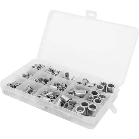 Ensemble de 150 rivets à grain vertical en acier inoxydable M3/M4/M5/M6/M8 (1/5)