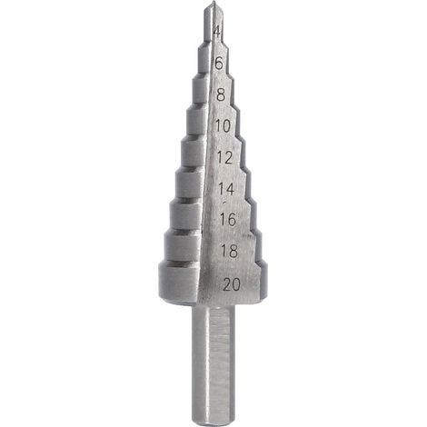 BRILLIANT TOOLS  Broca escalonada  Ø 4  - 20  mm  - BT101927 (1/4)