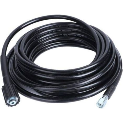 Tuyau pour Nettoyeur Haute Pression, Tuyau de Nettoyage à Filetage M14xM22 10 m, Garage Industriel pour Entreprise de Nettoyage de Voiture (1/5)