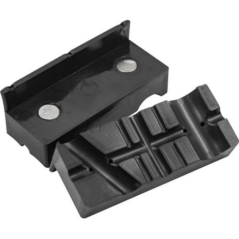 Faithfull Magnetic Plastic Vice Jaws – 75mm (3-inch) Pair for Secure Clamping and Protection
