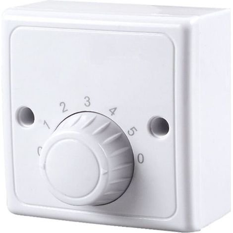 Interrupteur à variateur mural universel 220 V pour ventilateur de plafond, cinq vitesses. (1/4)