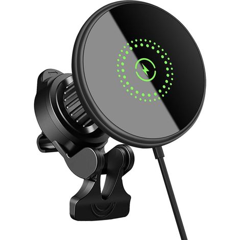 25W Magnetic Wireless Car Charger, Fast Charging Compatible with Mag Safe Car Mount, Wireless Magnetic Phone Holder for 17 16 15 14 13 12 Series (1/5)