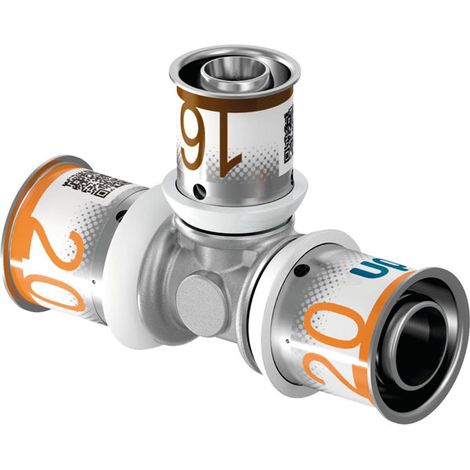 Raccord uponor tee réduit à sertir 25-16-25 Messing 0,184 kg (1/2)