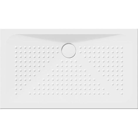 Receveur de douche rectangulaire en céramique 120x70x4cm, blanc ExtraGlaze