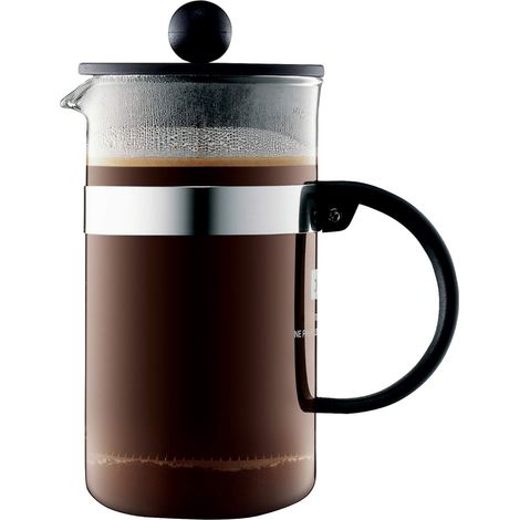 Bodum Bistro Nouveau Caffettiera da 3 tazze, colore: Nero