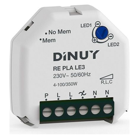 Variateur Dinuy pour ampoules LED avec bornes Dinuy RE PLA LE3