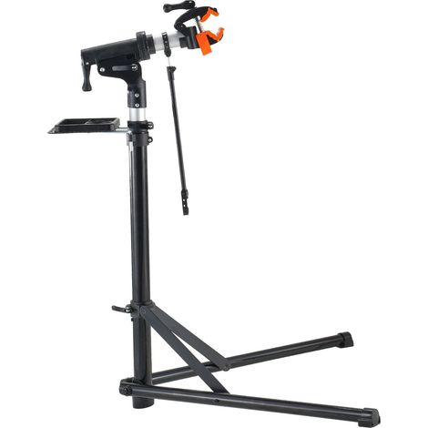 Support de Réparation Vélo 30kg, Aluminium Robustesse, Hauteur Réglable, Plateau Magnétique Amovible, Pliant pour Atelier Maison (1/5)