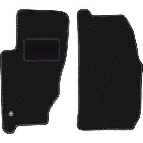 Alfombrillas delanteras negras para Jeep Cherokee Liberty KJ todoterreno (2002-2007)