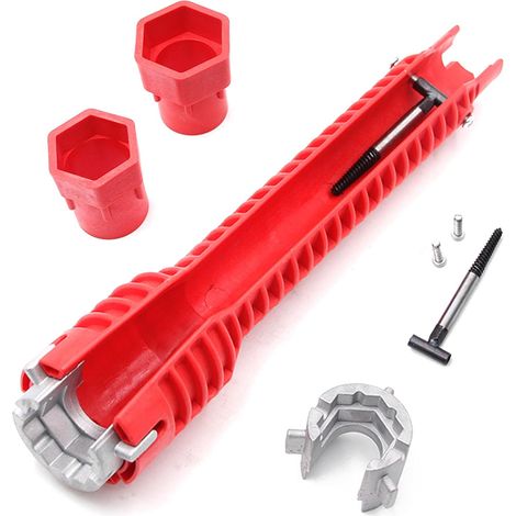 Clé à molette multifonctionnelle pour robinetterie, plomberie, entretien, montage et réparations domestiques.-AquaForge (1/4)