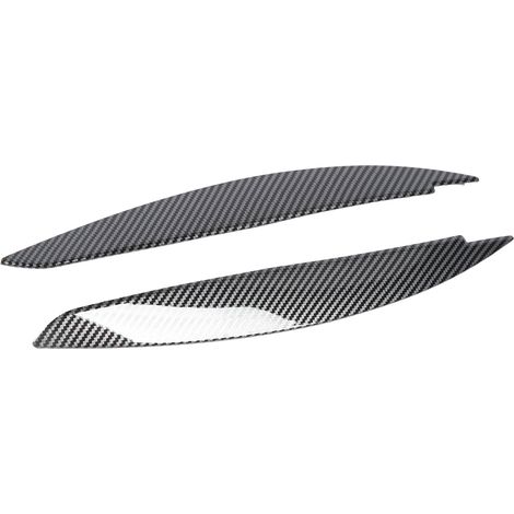 Blenden für die linken und rechten Frontscheinwerfer, Carbonfaser-Optik, für BMW 1er E81 E82 E87 E88 (2006-2013). (1/5)