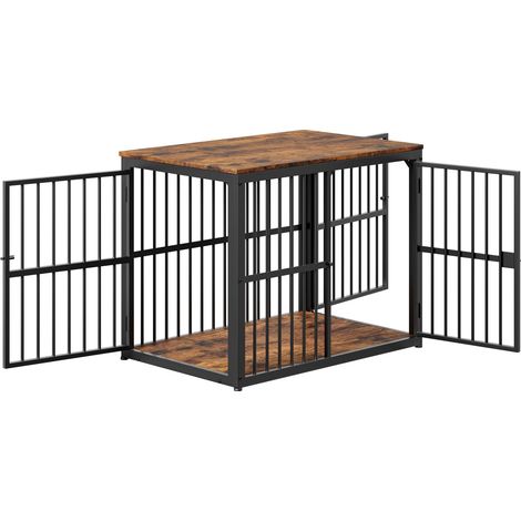 GagaCage pour chien meuble 3 portes 84x56x66 cm brun retro (1/5)