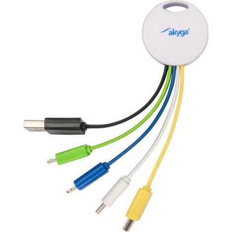 Akyga cable adaptador llavero ak-ad-51 carga usb 5 en 1 (1/4)
