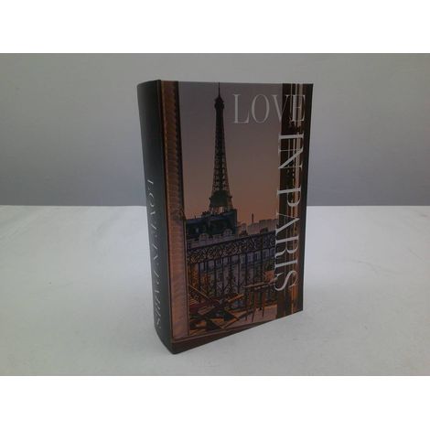 Scatola decorativa a forma di libro rettangolare josh 18x27 cm parigi - Atmosphera créateur d'intérieur (1/2)