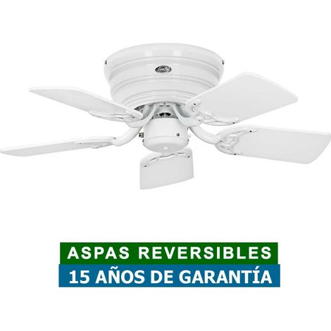 Ventilateur de plafond CasaFan 5075061 CLASSIC FLAT 75cm blanc ou gris / blanc