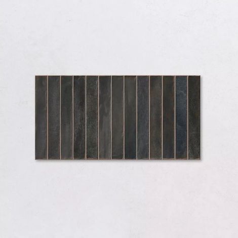 Carrelage Effet Zellige EASY 32x62.5 cm Long Black Easy Mat