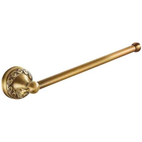 QORVA-Porte-serviettes de salle de bain en laiton et bronze antique, fixation murale en acier inoxydable, accessoires de salle de bain, barre porte-serviettes, motif sculpté