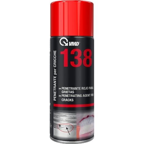 VMD 138 bomboletta spray penetrante per cricche saldature 400 ml penetrante rosso (1/2)