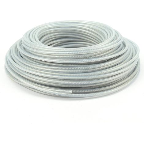 4 Stück Stahl-Trimmerfaden 3 mm x 10 Meter, Trimmerfaden, robuste Stahldrahtspule für Garten-Freischneider, Ersatzfaden für Rasenmäher (1/5)