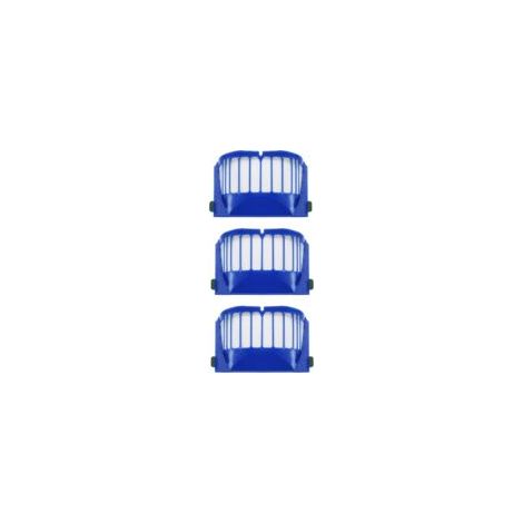 Ensemble de 3 filtres HEPA pour aspirateurs iRobot Roomba séries 500 et 600 (550, 560, 650, 620)