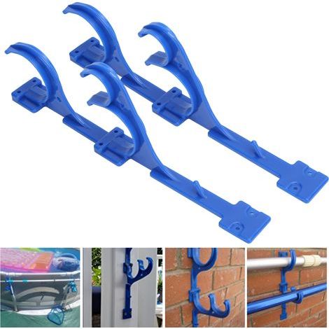 Ej.Life Crochet de suspension de piscine en plastique pour piscine, poteau télescopique, tuyau d'aspirateur, outils de jardin (1/5)