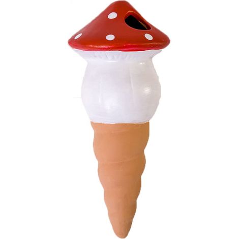 Pic D Arrosage Automatique - Champignon En Terre Cuite Pour Plantes En Pot - Irrigation Goutte A Goutte - Lot De 4 (2 Blancs 2 Jaunes) (1/5)