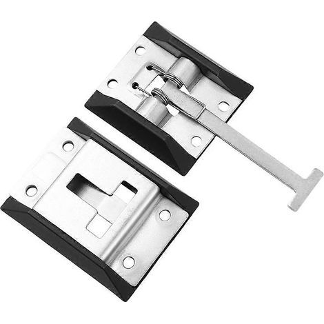 Türriegel-Sets für Anhänger, Türhalterung für Wohnmobile, Ersatz-Türriegel für Anhänger, T-Griff – 13,00 x 6,50 x 2,00 cm (1/3)