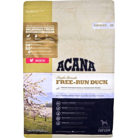 ACANA Singles Canard en liberté - croquettes pour chien - 2 kg (1/4)