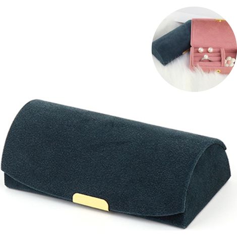 Boite A Bijoux - Boite De Rangement Pour Boucles D Oreilles Et Bracelets - Portable Pour Voyage - 10,5 X 5 X 3,3 Cm - 1 Piece (1/5)