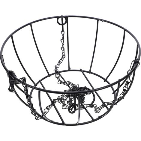Support suspendu LALAFINA, design gain de place, en fer renforcé pour pot fleurs jardin (1/5)