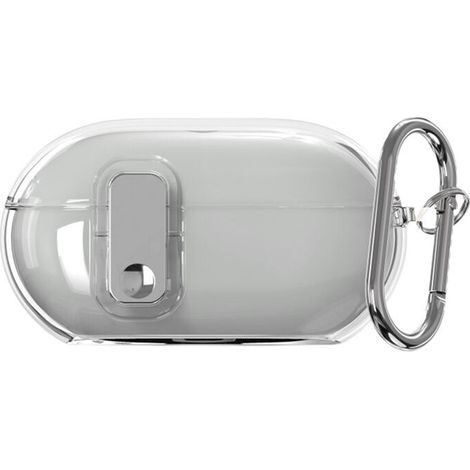 Custodia protettiva con chiusura a chiave per Solo Buds, custodia morbida trasparente con pulsante galvanizzato, B (1/2)
