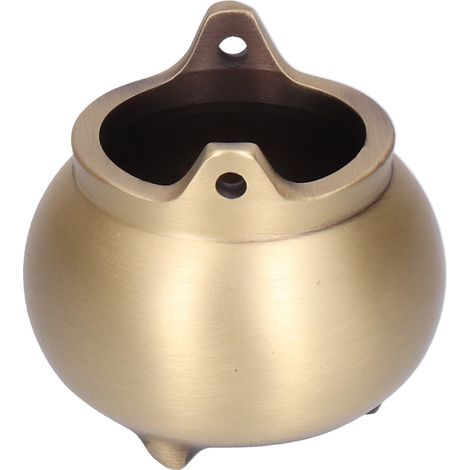 Mini-Räucherstäbchenhalter aus Kupfer mit 3 Beinen für Haushaltsartikel, Bastelbedarf und buddhistische Accessoires (1/5)