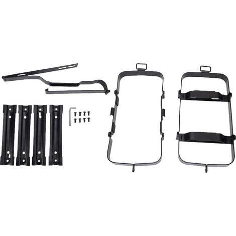 Support de bidon d'essence Jerry détachable, support de montage verrouillable en acier au carbone pour 5 gallons 20 litres 2.5 10. (1/4)