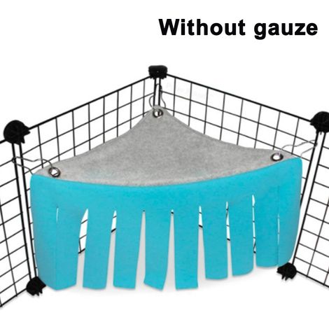 Hammock Pour Hamster - Tente Cachette D'angle Avec Pampilles - 31,5 cm - Pour Cobayes Lapins Souris Nains - 1 Pièce (1/5)