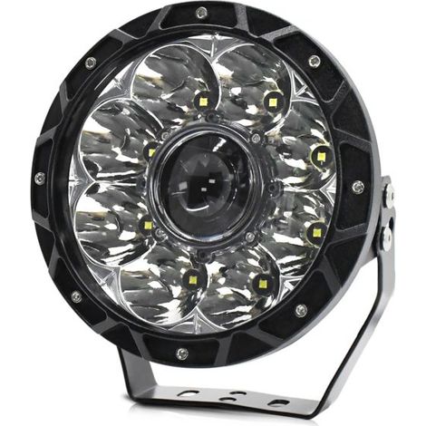 6000K 200W 7-Zoll-Rund-LED-Arbeitsleuchte für Auto, Motorrad, SUV, Quad, Boot, IP68 wasserdicht, weißes Licht (1/5)