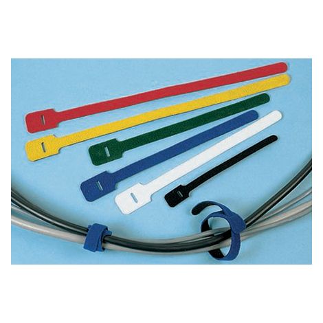 Serre-fils velcro RS PRO Jaune, 225mm 25 mm Serre-fils