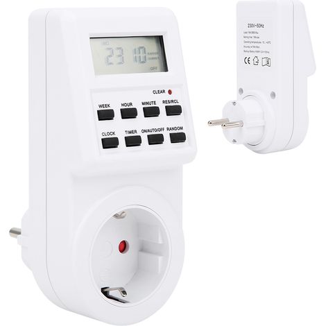 Prise Intelligente Programmable avec Affichage LCD TM03 230V pour l'Europe (1/5)