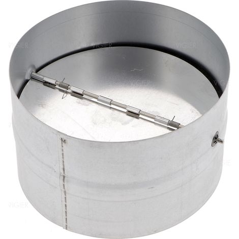 Clapet anti-retour 150mm en acier – 150METAL – Pour gaine d'évacuation – Joint en mousse pour limiter le bruit