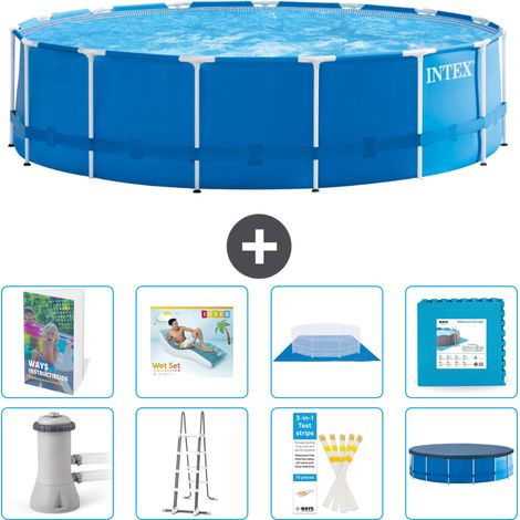 Intex Piscine Tubulaire Ronde - 457x122 cm - 9-pièces S651