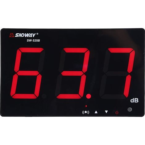 decibel meter 9.6"LCD Medidor de ruido montado en la pared conectado por USB con Registro de datos y alarma para Construcción de edificios and Mantenimiento de equipos