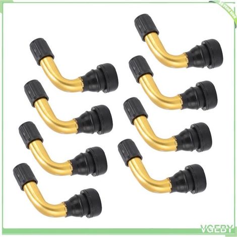 Extension de valve de pneu - FAFEICY - 40° (8 pcs) - Alliage aluminium - Joint caoutchouc anti-fuite - Compatible tubeless (1/4)